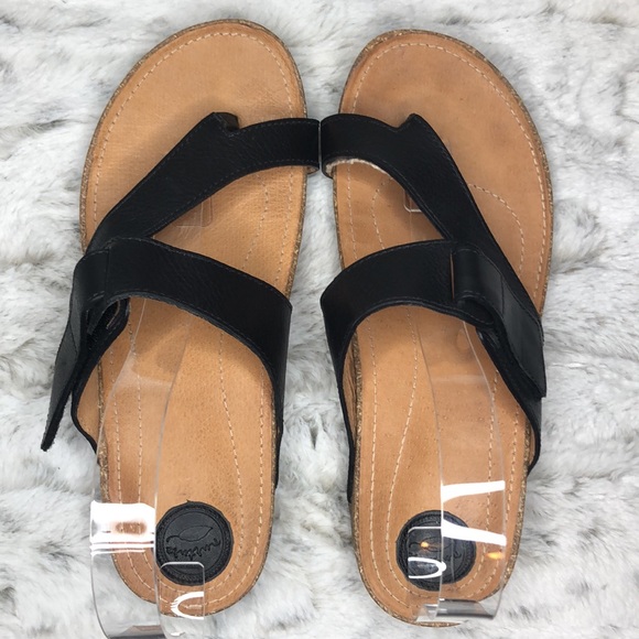 Nurture Black Leather Camdenn Comfort Sandal 8 - Picture 6 of 12